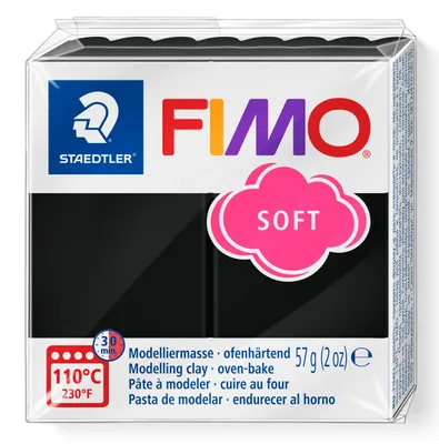 Obrázek produktu pro FIMO, modelína, plastelína černá měkká normální