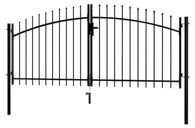 Produktbild von Doppeltür-Gartentor Woerden mit Speerspitze 299,5 x 149,5 cm
