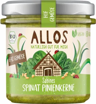 Obrázek produktu pro Hofgemüse - Špenát Steffis s piniovými oříšky, 135 g, balení po 6 kusech