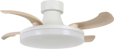 Produktbild von Energiespar Deckenventilator mit LED Beleuchtung und Fernbedienung Fanaway Orbit Weiß 91 cm