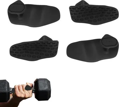 Immagine prodotto di Set da 4 maniglie per allenamento con i pesi - Maniglie antiscivolo per fitness - Unisex - Universali - Attrezzatura per allenamento con i pesi