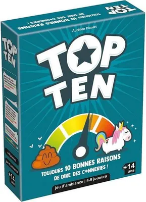 Produktbild von Top Ten Partyspiel, 500 Themen, Familienspiel