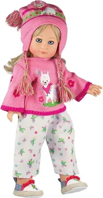 Produktbild von Puppen-Pullover mit Hose Alpaka Oskar, Gr. 28-35 cm