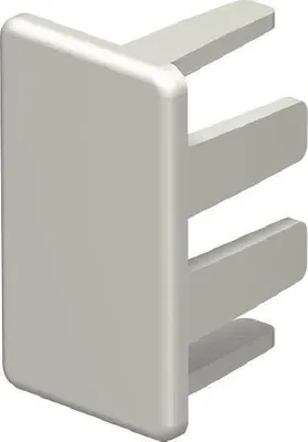 Produktbild von OBO WDKH-E15030RW Endstück halogenfrei 15x30mm PC/ABS reinweiß RAL9010 6175546