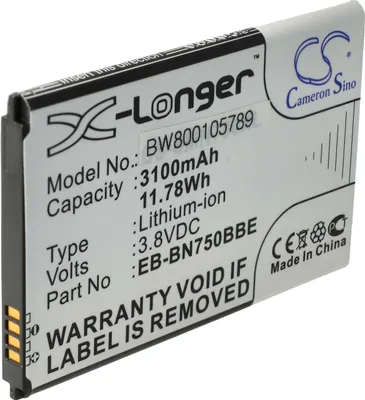 Produktbild von vhbw Akku kompatibel mit Samsung Galaxy Note SM-N7507, 3 Neo SM-N750K, 3 Neo SM-N750S, SM-N7502, SM-N7506V Tablet Pad (3100 mAh, 3,8 V, Li-Ion)