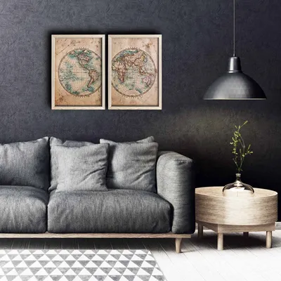 Productafbeelding van Wallity, 2PKCT-DZL1203, Bunt, canvasprints, 78 x 53 cm, schilderij: 100% MDF (dikte: 3 mm)
