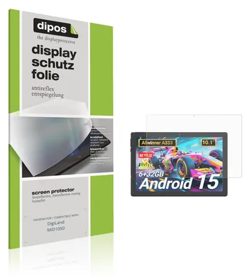 Produktbild von 2x Schutzfolie für DigiLand MID1050 matt Displayschutzfolie Folie Display Schutz dipos