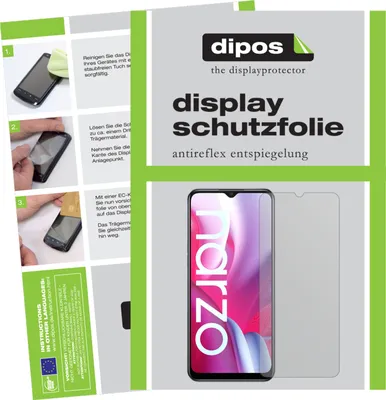 Produktbild von 2x Schutzfolie für Oppo Realme Narzo 20 matt Displayschutzfolie Folie Display Schutz dipos
