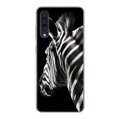 Produktbild von MuchoWow® Handyhülle Schutzhülle Hülle für Samsung Galaxy A30s Zebra - Wilde Tiere - Muster Silikon Softcase Handy Hülle - Karteninhaber