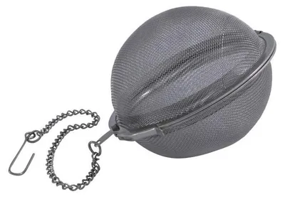 Tee- und Kräuterball 7,5 cm, Edelstahl, silber