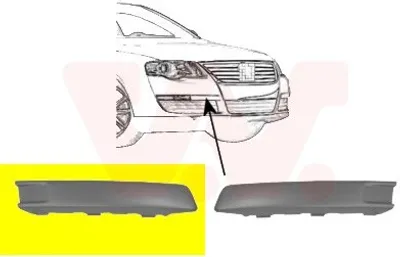 Produktbild von VAN WEZEL 5839584 Stoßstangen-Abdeckung Vorne Rechts für VW Passat Variant (3C5) Passat Limousine (3C2)