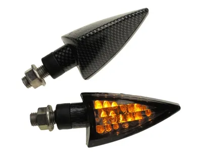 Produktbild von Motorrad LED Blinker Rob carbon getönt