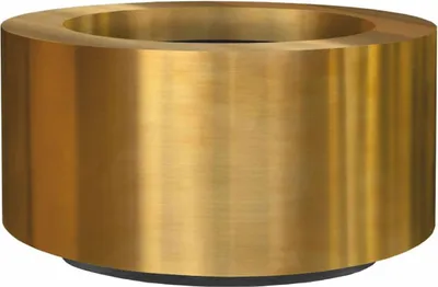 Produktbild von Casa Padrino Luxus Blumentopf Gold Ø 110 cm - Runder Messing Pflanzentopf