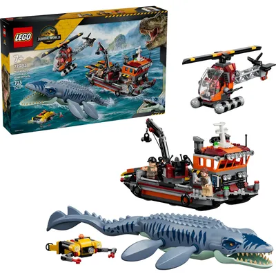 Image de Un Mosasaurus attaque un bateau