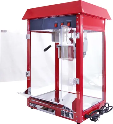 Immagine prodotto di KuKoo Macchina per popcorn retrò, macchina per popcorn, distributore automatico di popcorn, servizio per feste