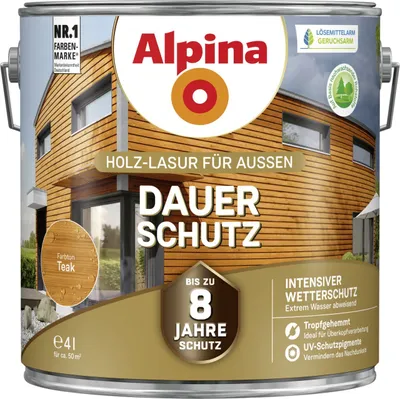 Produktbild von Alpina Dauer-Schutz 4 L teak