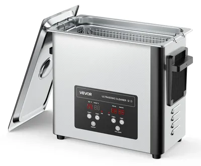 Produktbild von VEVOR 10L Ultraschallreiniger, professionelle Ultraschallreinigungsmaschine mit Reinigungsbehälter & digitalem Display, 180W Edelstahl 40kHz Reinigungsmaschine für Uhren, Rasierer, Schmuck, Münzen und mehr, 6 L