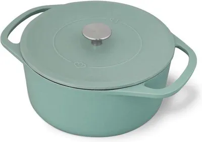 Produktbild von 24-cm-4-Liter-Bräter aus Gusseisen, ofenfest, Schmortopf, Schmorpfanne, induktionsgeeignet – Clara