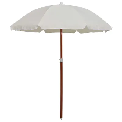 Produktbild von Sonnenschirm mit Stahl-Mast 180 cm Sandweiß