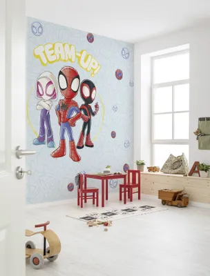 Produktbild von Digitaldruck Vlies Fototapete - Marvel Spidey and his Amazing Friends Team Up - Größe 300 x 250 cm