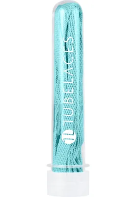 Produktbild von Tubelaces Schnürsenkel White Flat Ice Blue-120cm