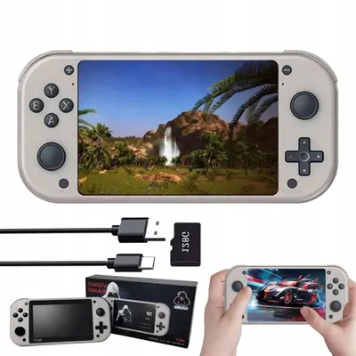 Produktbild von Spielkonsolen Tragbare PSP-Konsole – 30.000 Spiele, 4,3" HD, 128 GB, 2,5 Stunden Spielzeit