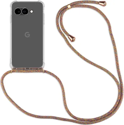 Produktbild von Handykette ür Google Pixel 9A Serie Handyhülle mit Band Hülle Kordel Bumper in Rainbow