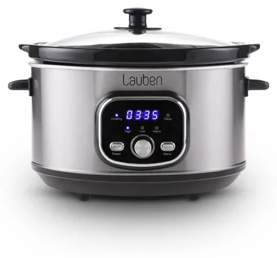 Slow Cooker 3,5 l, Keramik-Innentopf, zwei Temperaturstufen