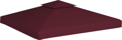 Produktbild von vidaXL Pavillon-Dachplane mit Kaminabzug 310 g/m² 3x3 m Weinrot
