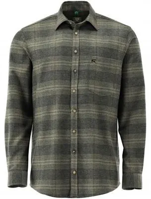 Produktbild von OS Trachten Stagma Slim Fit Jagdhemd Herren (Oliv) Größe 45/46