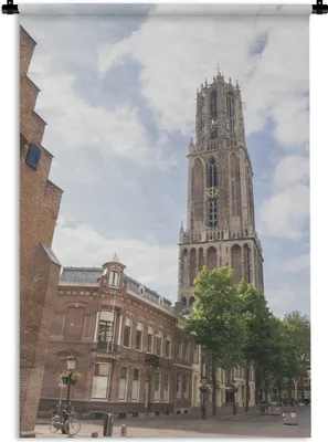 Produktbild von MuchoWow® Wandteppich Wandbehang Ansicht - Domtoren - Utrecht 120x180 cm Tapisserie Dekoration Wandtuch - Schlafzimmer - Dekorationen für das Haus