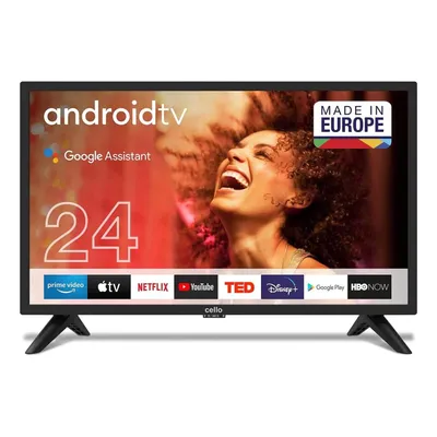Produktbild von Cello 24" Smart Camping 12V - Android TV C2420G – HD Ready LED Fernseher mit Google Assistant, Netflix, Prime Video, Disney+, 3× HDMI, USB, WLAN,