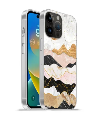 Produktbild von MuchoWow® Handyhülle Schutzhülle Hülle für Apple iPhone 14 Pro Max Marmor - Gold - Pastell Silikon Softcase Handy Hülle - Hardcover