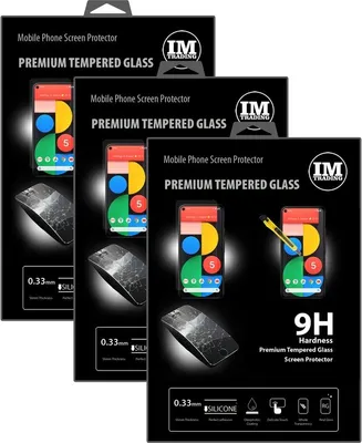 Obrázok produktu pre ochranné sklo z tvrdeného skla 3X 9H pre Google Pixel 5