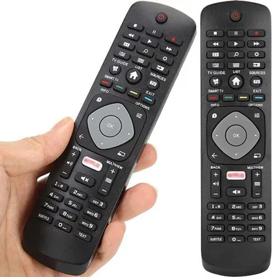Immagine prodotto di Telecomando universale per Smart TV con tasto Netflix, telecomando per televisori LCD e LED, ricambio per televisori Philips