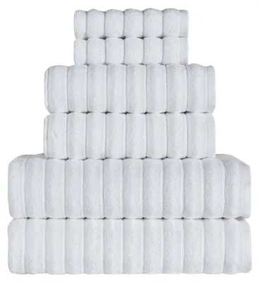 Productafbeelding van Tedeman Cloud Collection handdoekenset, 6-delig – Turkse katoen, 550 g/m²