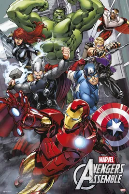 Obrázek produktu pro Empireposter 737892, 1 kusů, Komiks, Avengers, Assemble, Obdélník, Chlapec/děvče
