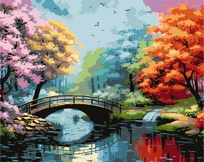 Obrázok produktu pre Obraz na maľovanie podľa čísel Most 40 x 50 cm