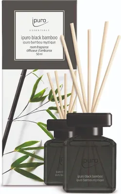 Produktbild von ipuro ESSENTIALS black bamboo, Duftflasche, Schilfaroma-Diffusor, 0,05 l