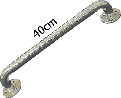 Zdjęcie produktu dla Karbowany uchwyt łazienkowy ze stali nierdzewnej 40 cm