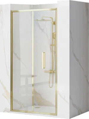 Produktbild von Rea Duschtür Rapid Fold 90 Gold