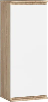 Produktbild von Akord Hängeschrank Vitrine Sonoma-Eiche/Weiß 40X30X99 Cm