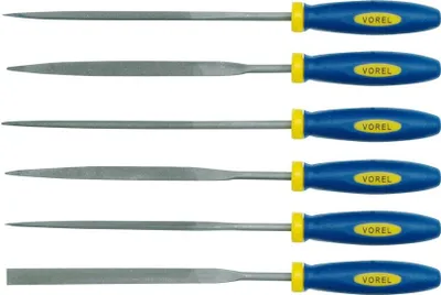 Produktbild von Schlüsselfeilensatz Feilen-Set Nadelfeilen 160 mm 6 Tlg. Nadel Feile Satz Raspel Metallfeile