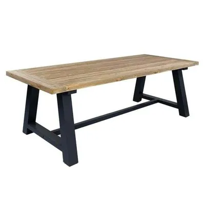 Produktbild von OUTLIV. Omaha Gartentisch 240x100cm Aluminium/Teak Natur|Dunkelgrau