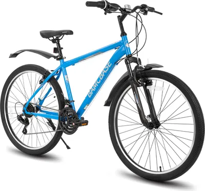 Produktbild von HILAND Mountainbike 29 Zoll MTB Herren Damen, mit 21 Gang Shimano, V-Bremse, Hardtail Fahrrad, Fahrräder für studentische Pendler, Blau