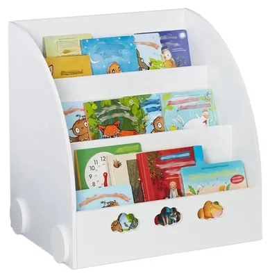 Produktbild von Kinderregal GINGER HOME mit 3 Fächern zur Aufbewahrung von Büchern, Wolke, Weiß