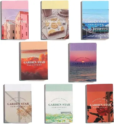 Produktbild von HCRXVV -Scrapbook -Aufkleber, Pack 400 Bullet Journal Washi Sticker Set, Ästhetisches Journal, Planer, Notizbuch, Kartenherstellung, DIY Arts (8 Set)