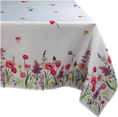 Produktbild von Tischdecke Tischläufer Druck Frühlingswiese Frühling 130 x 170 cm