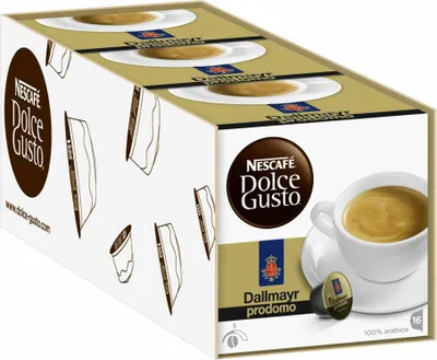 Produktbild von Nescafé Dolce Gusto Kaffeekapseln, Dallmayr Prodomo, 3er Pack (48 Kapseln) 335g