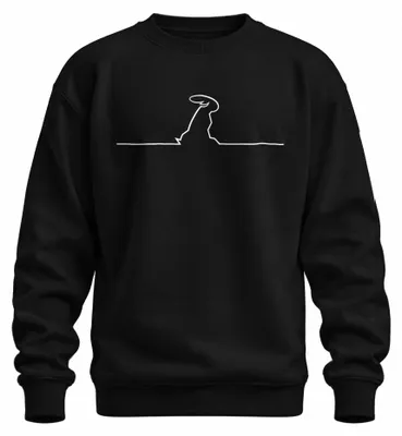Imagen del producto de Sudadera con cuello redondo, diseño "La Linea Balum Osvaldo Cavandoli Strichmännchen", estilo dibujo animado, color , talla L
